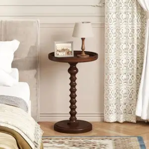 Arbovo Round Side Table, Drink Table for Small Spaces