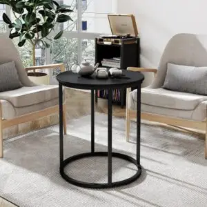 Arbovo Round End Table, 20" Accent Small Side Table